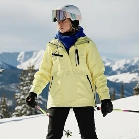 Free People Jackets & Blazers - Free People Yellow Ski & Snow Jacket
